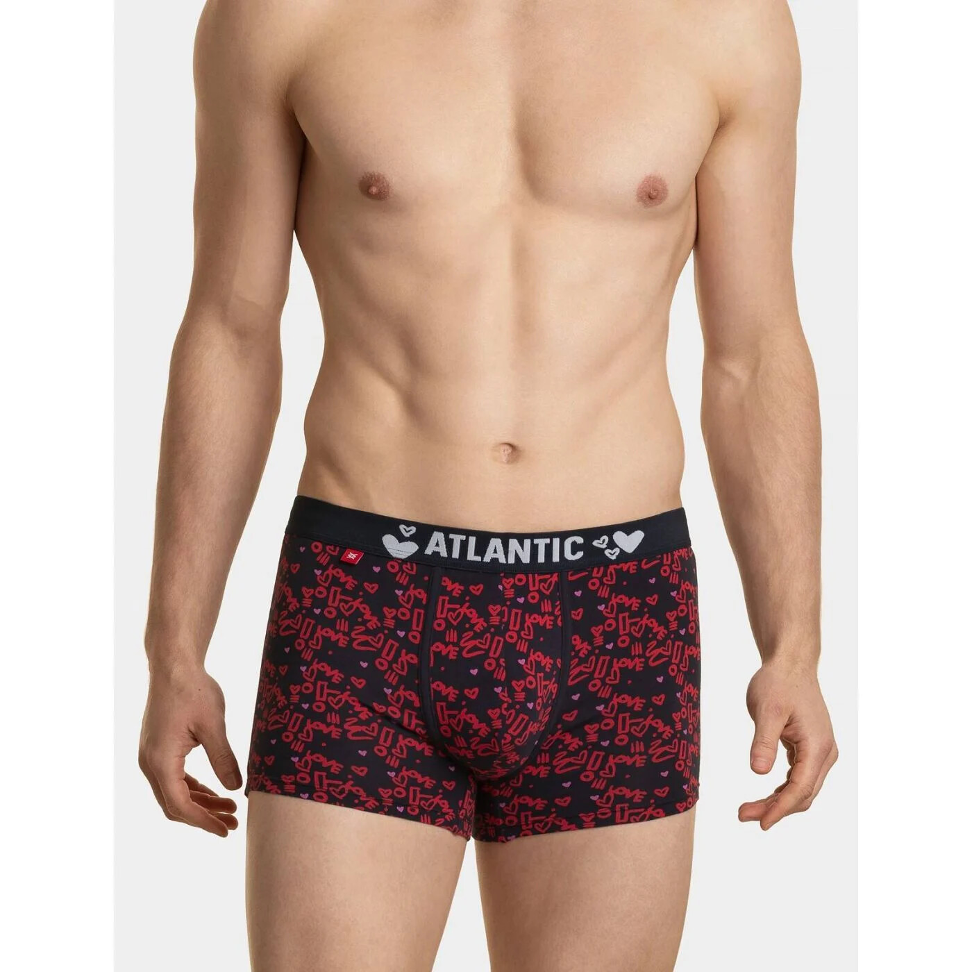 Men&#039;s Boxer Shorts ATLANTIC 2Pack - Red/Dark Blue