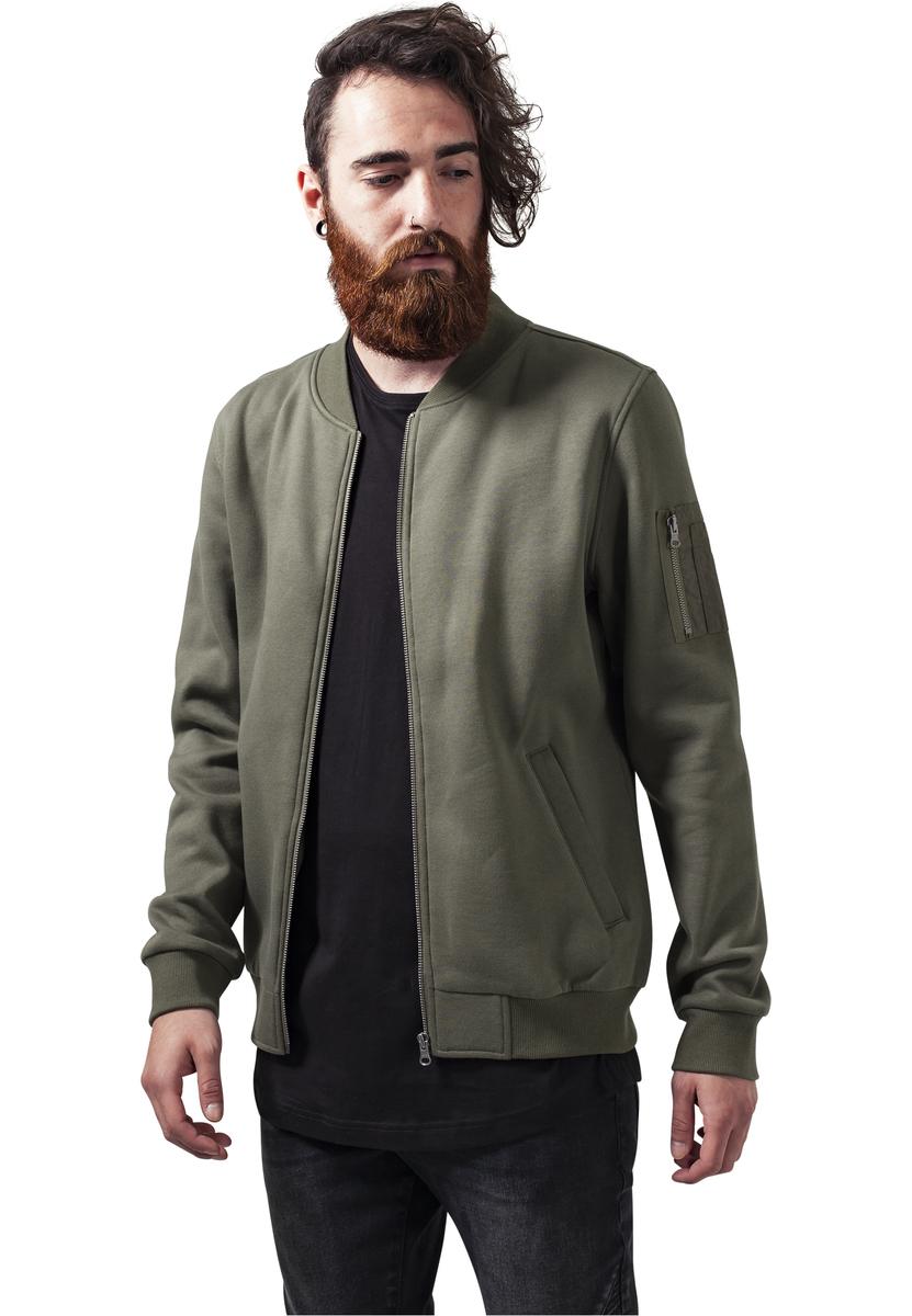 Sweat Bomber Jacket Olive