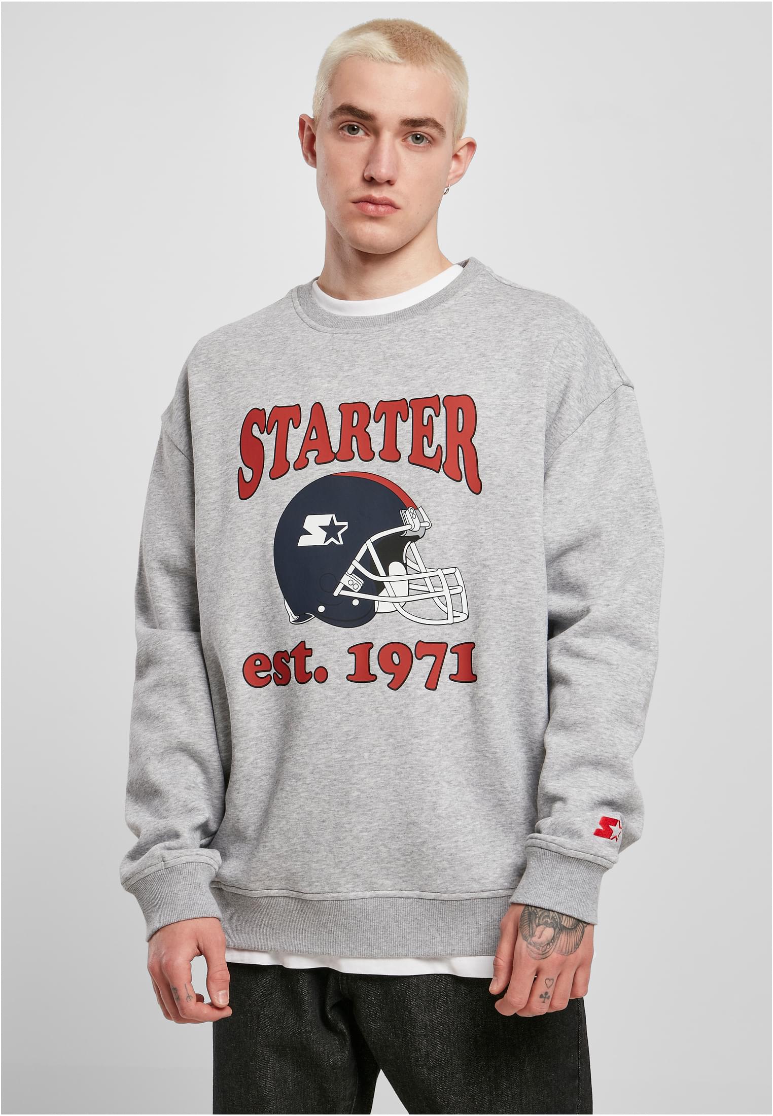 Starter Football Crewneck Heathergrey