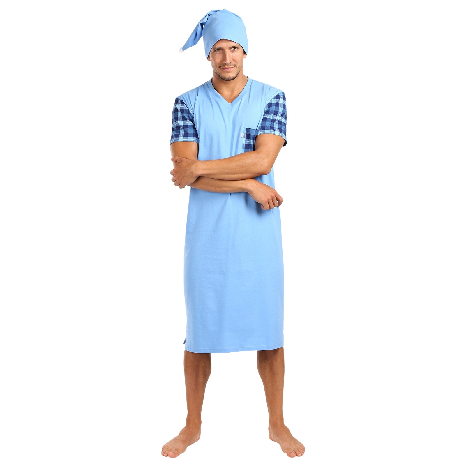 Men's nightgown Foltýn blue