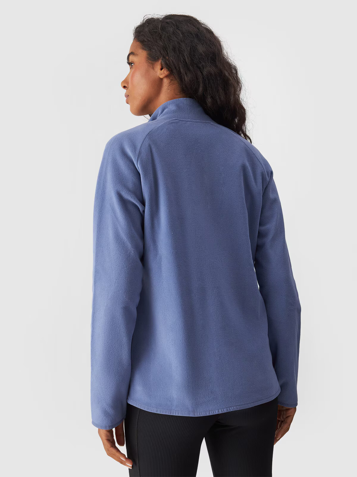 Women&#039;s sweatshirt with stand-up collar 4F