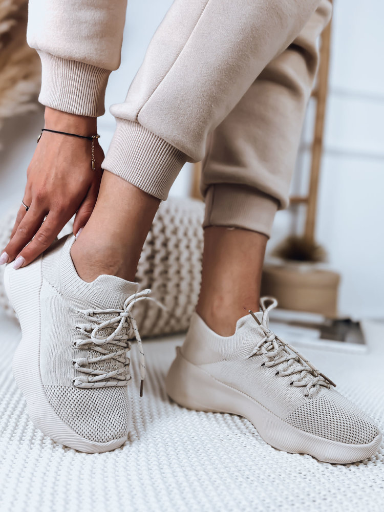 Buty damskie KRISTA beżowe Dstreet