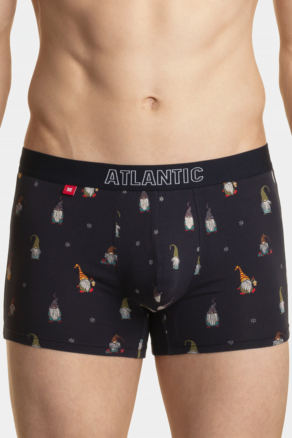 Men&#039;s Boxer Shorts ATLANTIC 2Pack - Dark Blue/Red