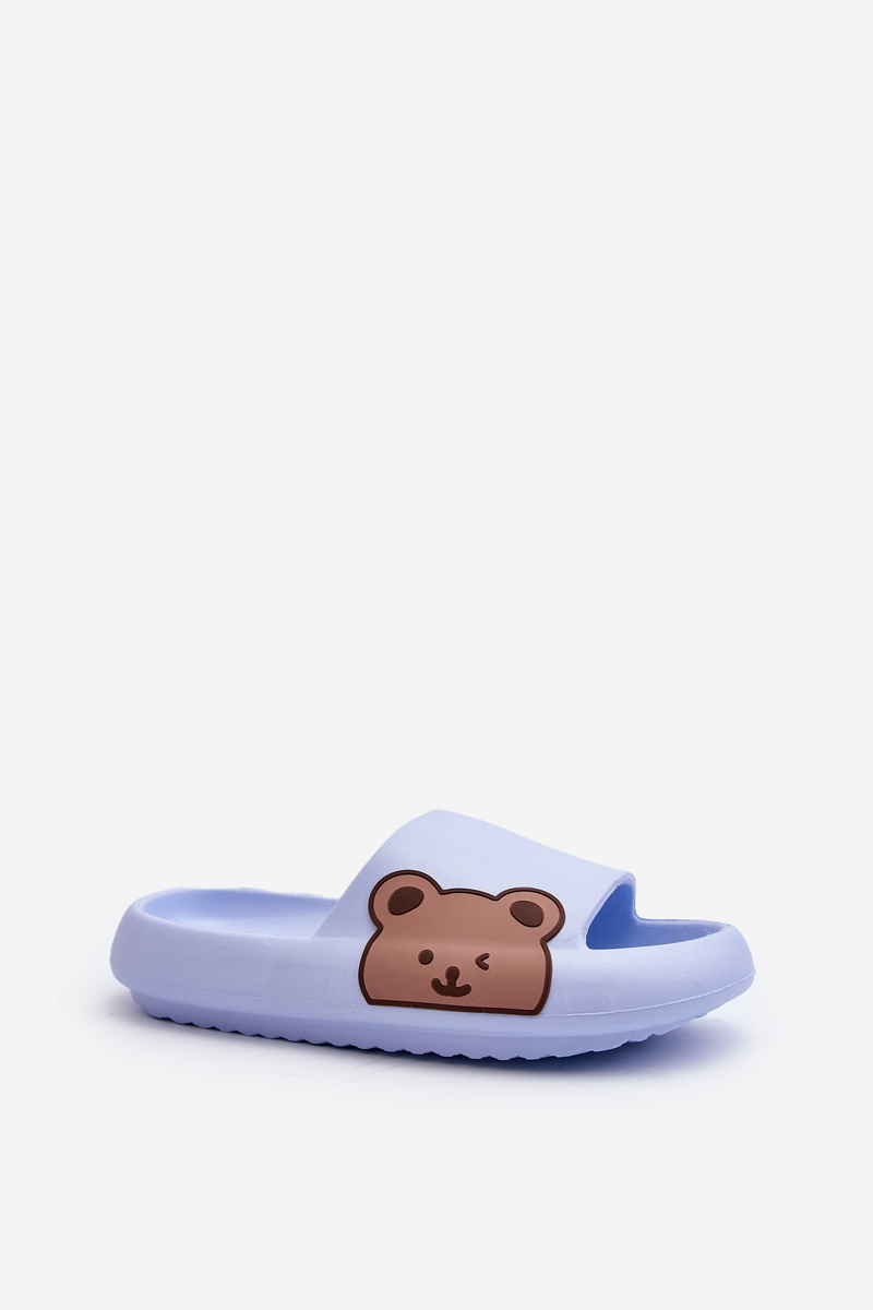 Levně Dámské lehké pěnové pantofle s motivem medvídka Blue Parisso