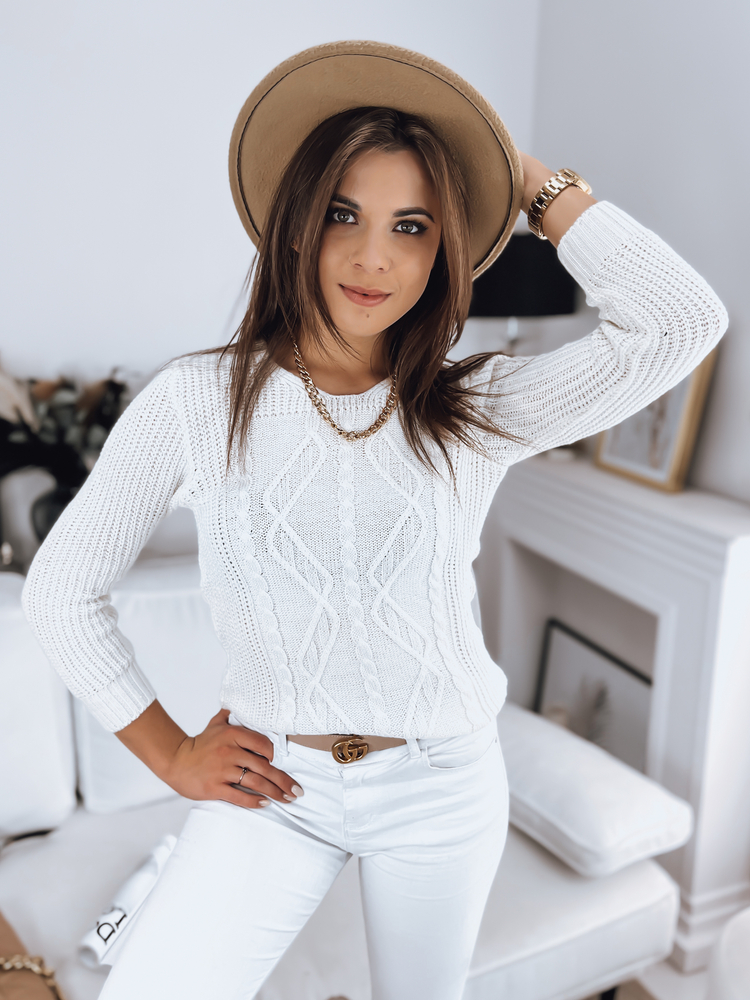 Women's sweater MIRA ecru Dstreet