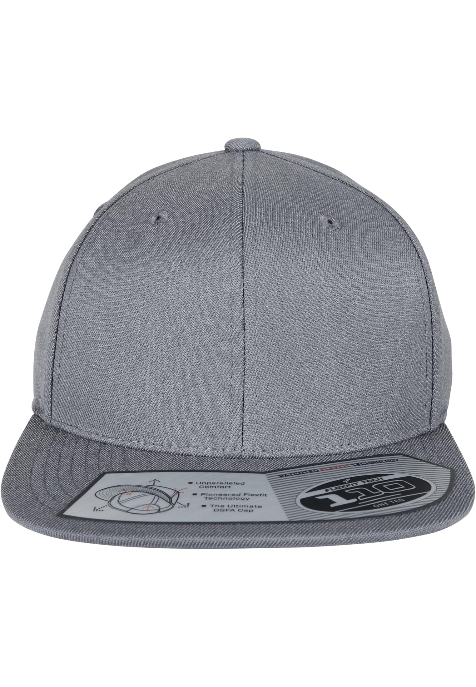 110 Fitted Snapback grey