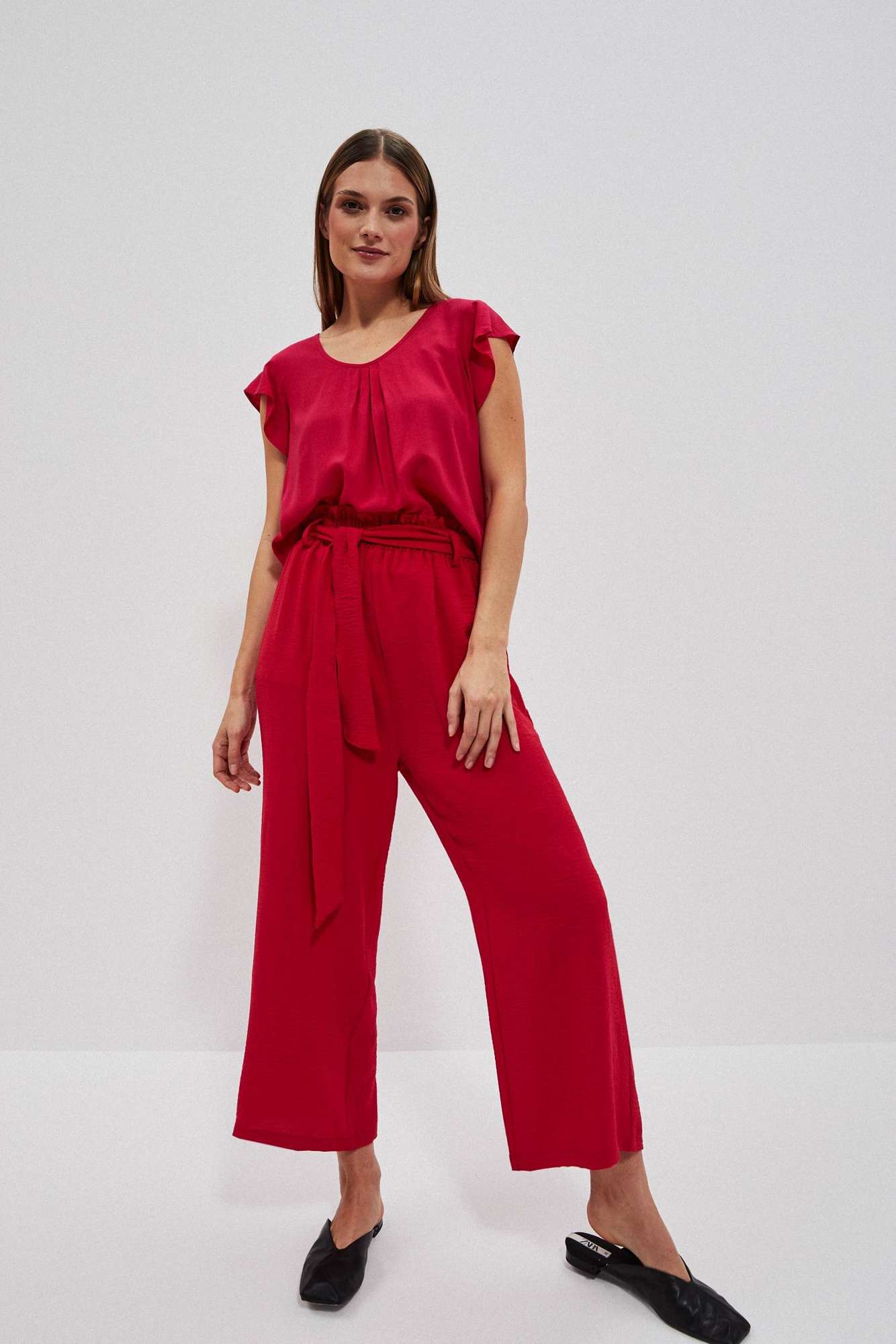 WOMEN'S SHIRT L-KO-4029 STRAWBERRY