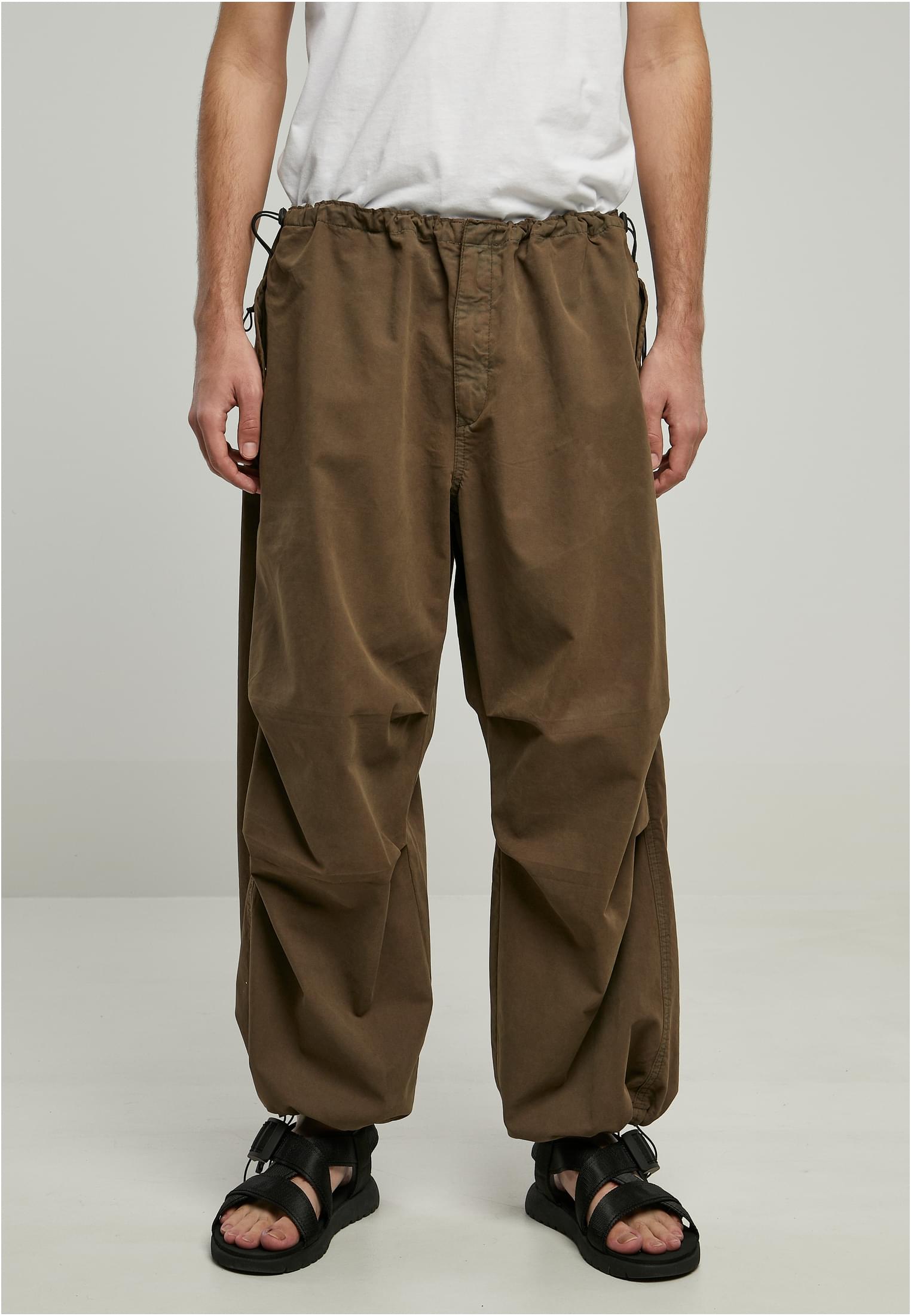 Wide Olive Cargo Pants