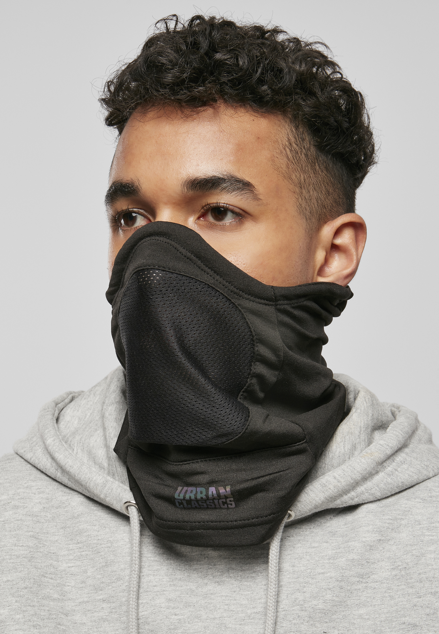 Elastic Neck Gaiter In Black