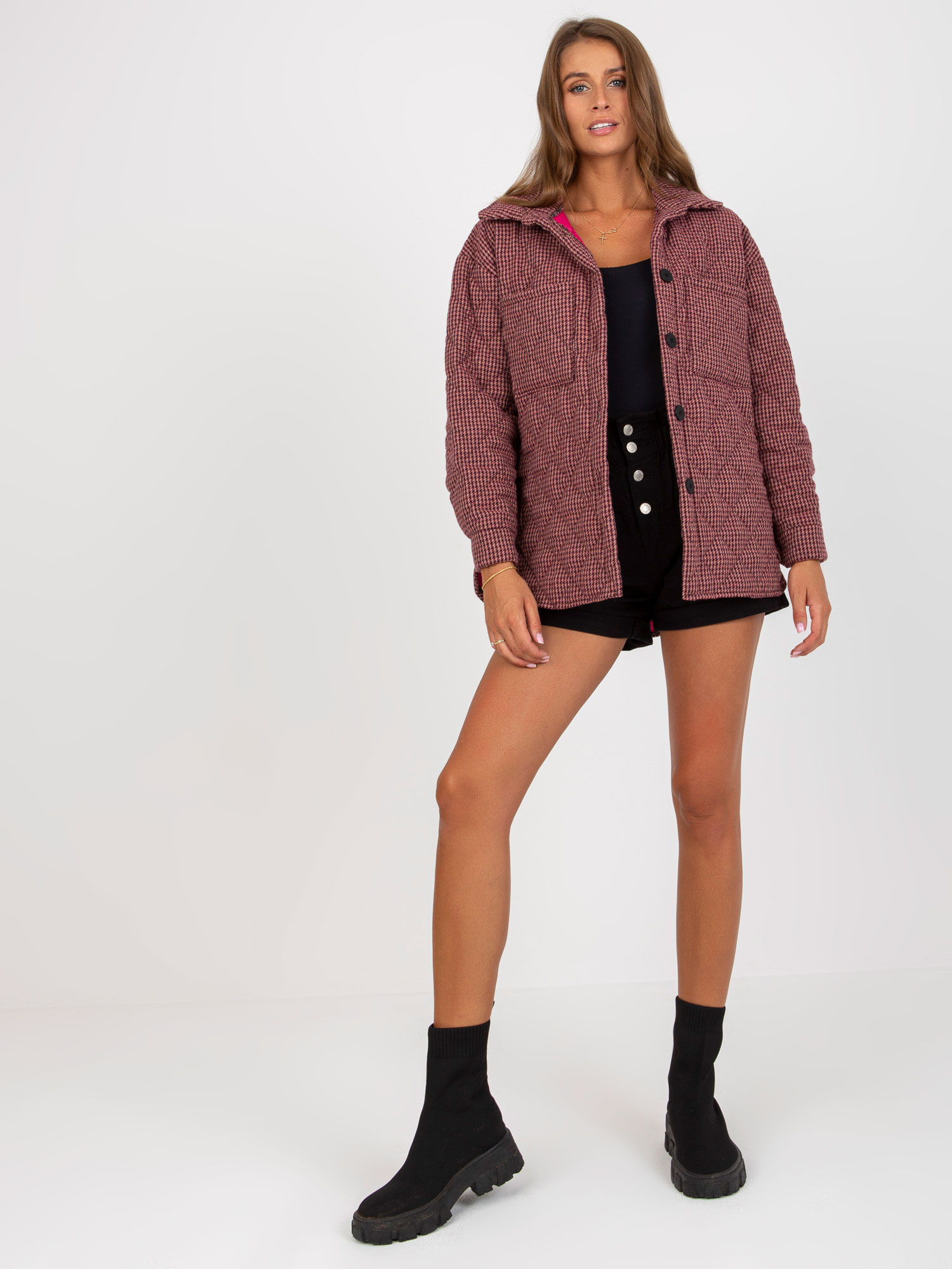a-maroon-transitional-jacket-with-a-houndstooth-pattern