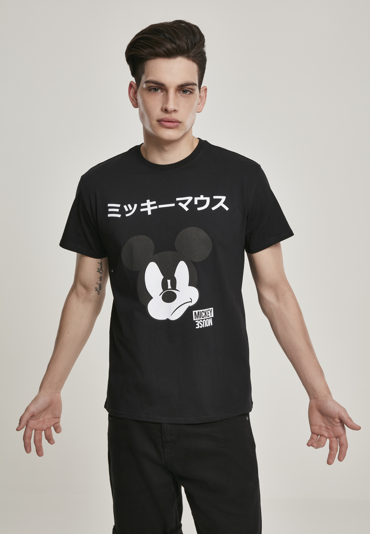 Levně Japonské tričko Mickey černé