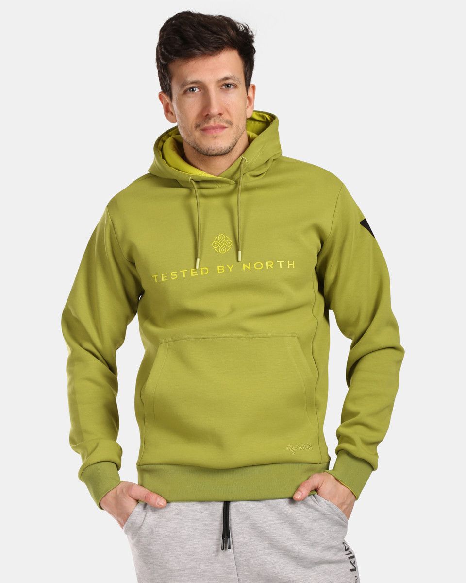 Men's Cotton Hooded Sweatshirt Kilpi TOMAR-M Green