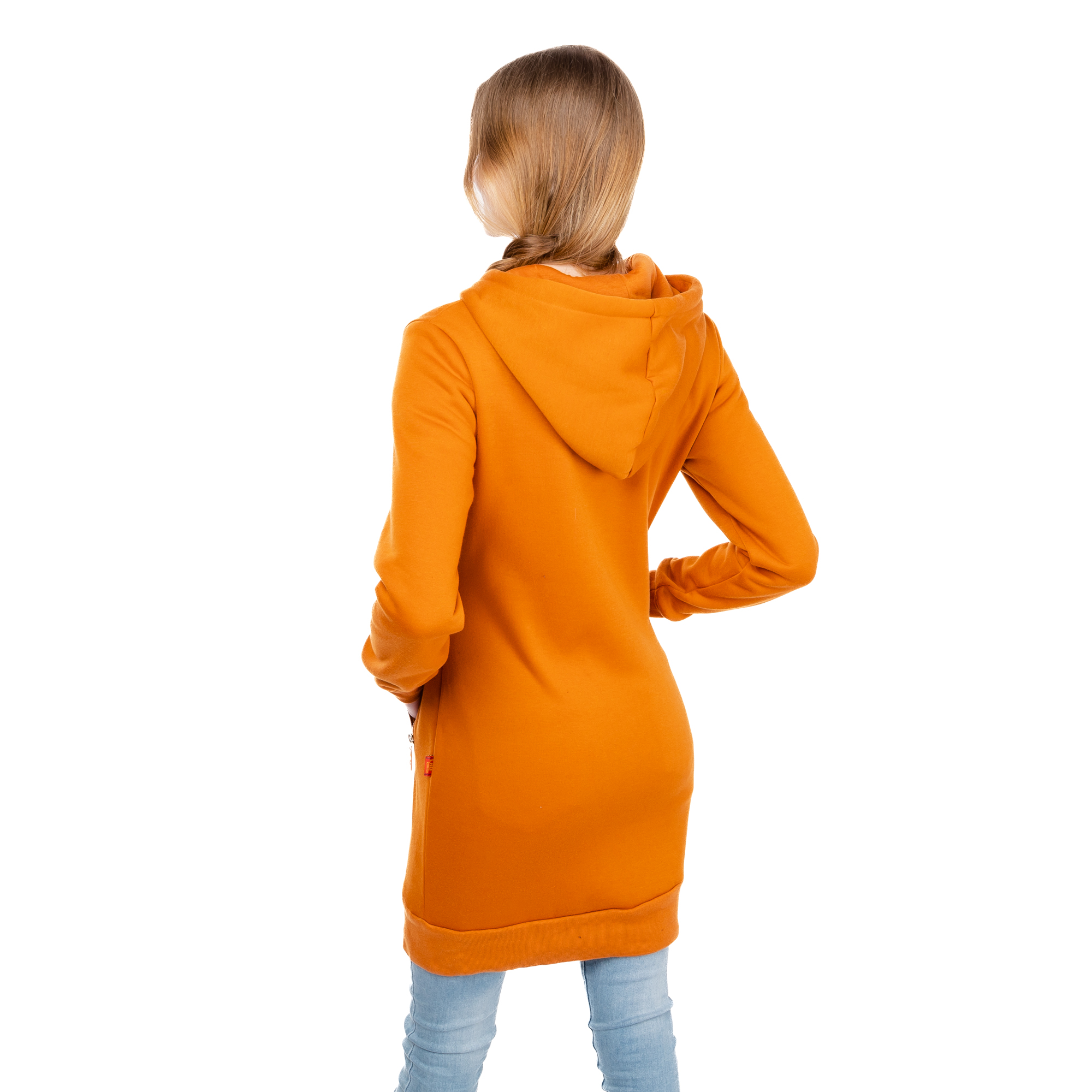 Women&#039;s Extended Sweatshirt GLANO - orange