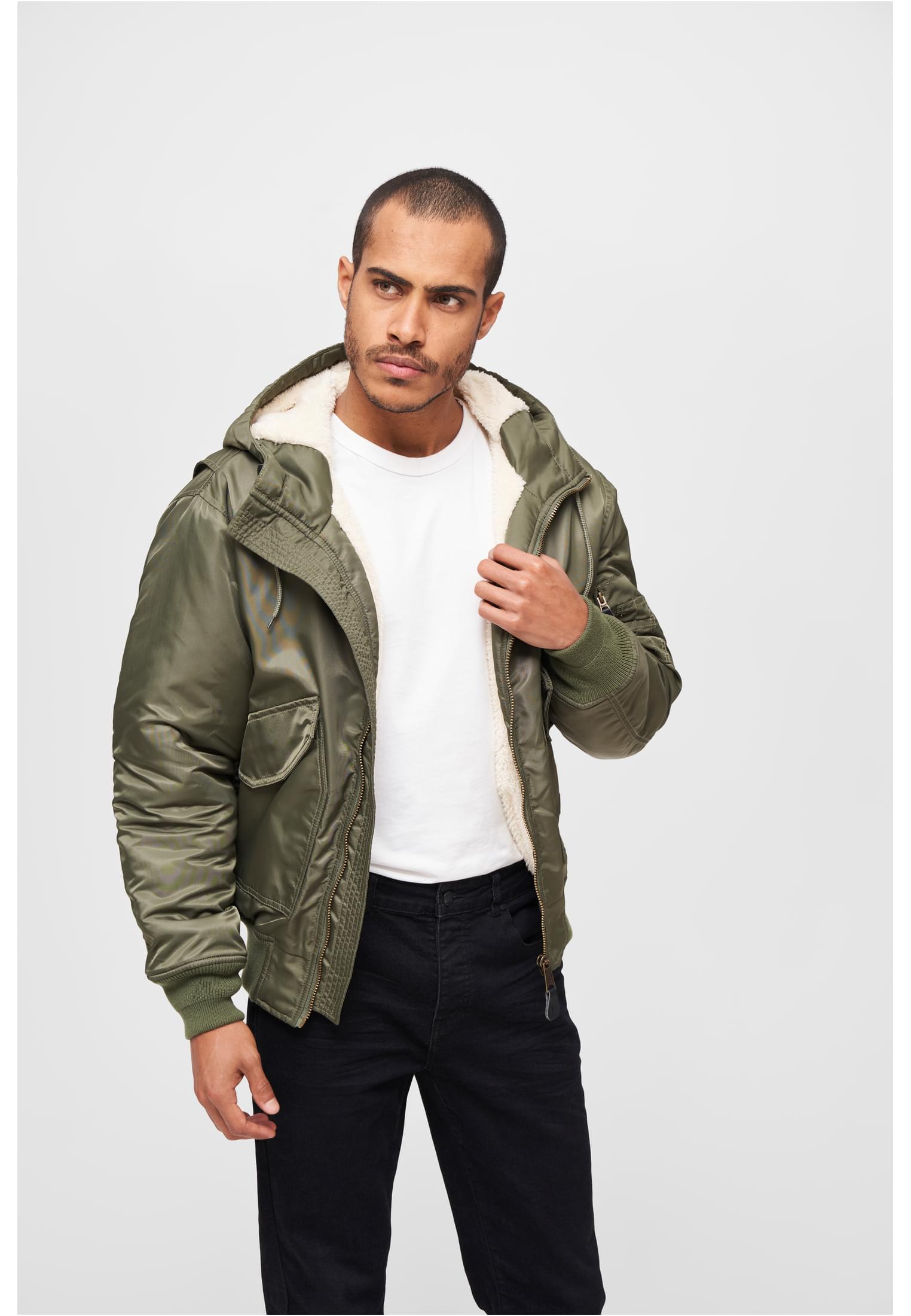 Brandit CWU Jacket hooded olive