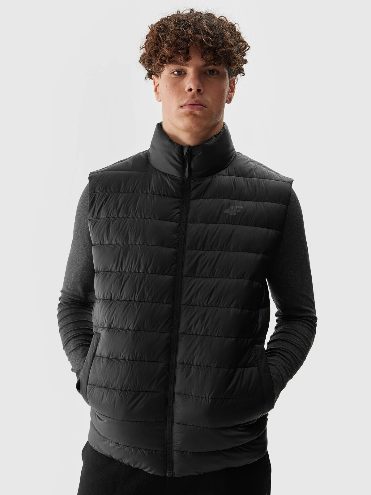 Men&#039;s 4F Recycled Down Vest - Black