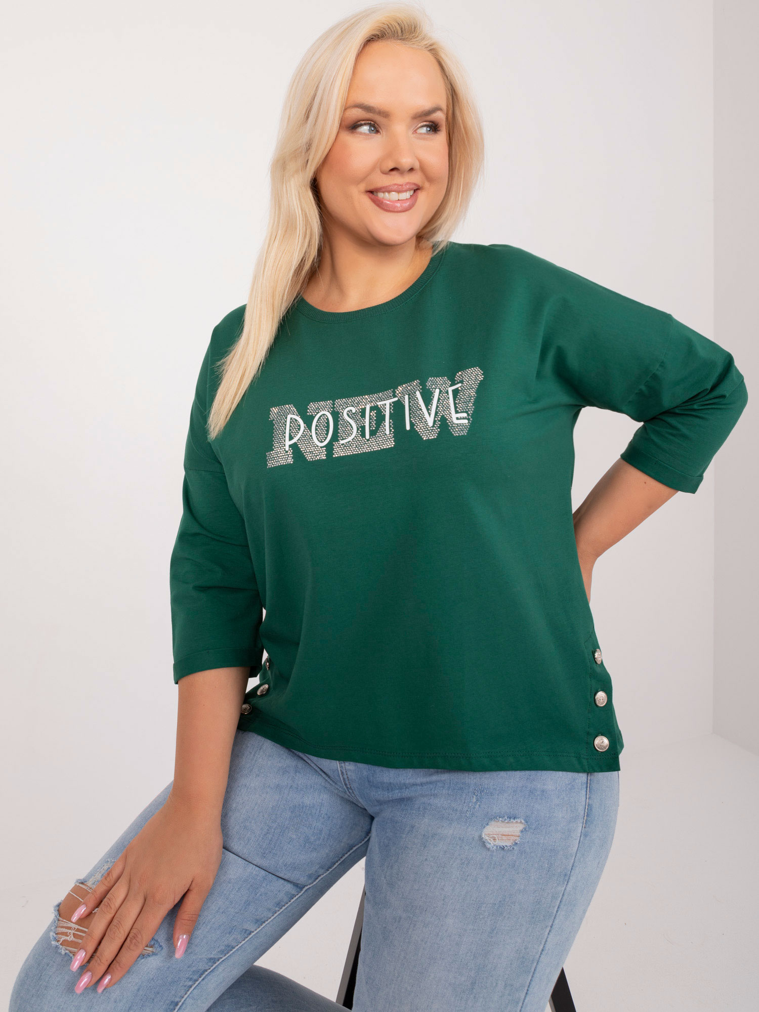 Blouse-RV-BZ-9458.39-dark Green