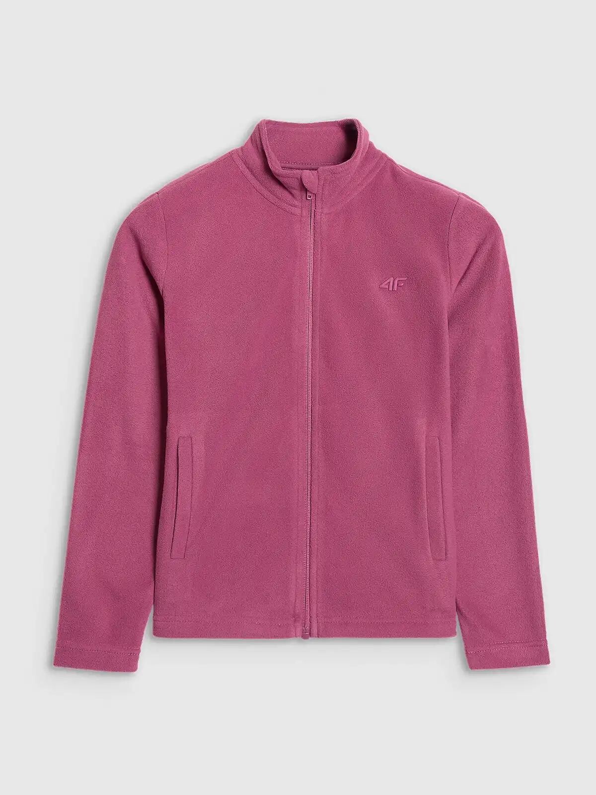 Girls' fleece sweatshirt 4F