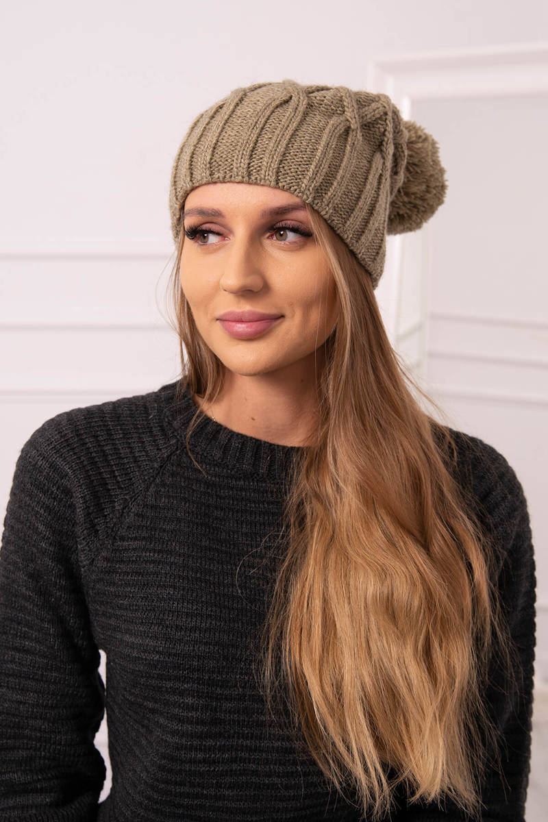 Beanie with fleece Milano K203 khaki