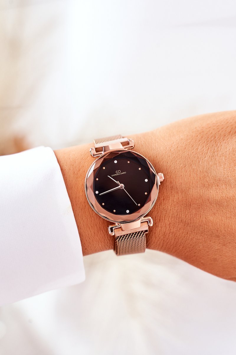 Watch On Bracelet Mesh Giorgio&Dario Rose Gold