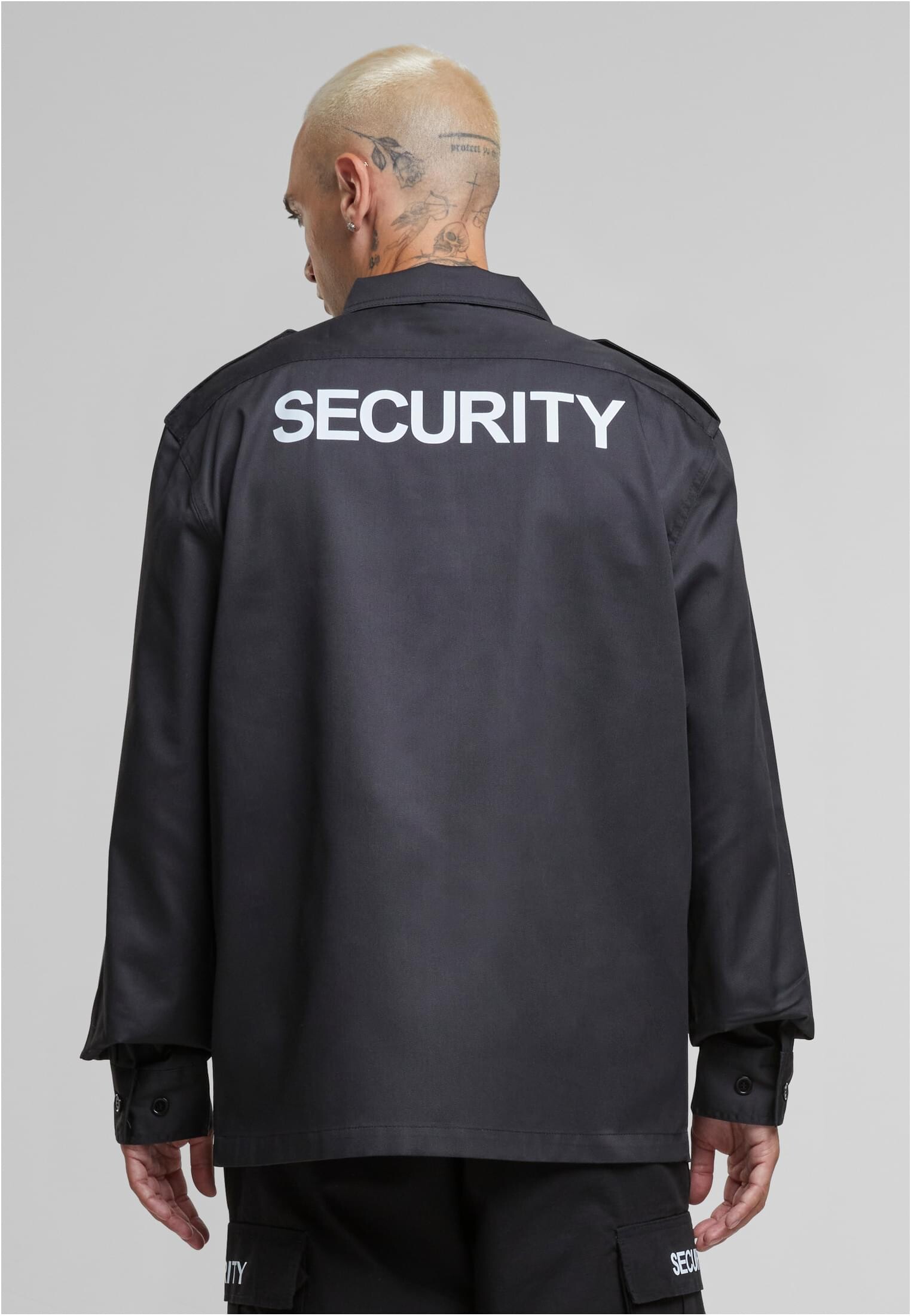Men&#039;s Long Sleeve Shirt Security US Black