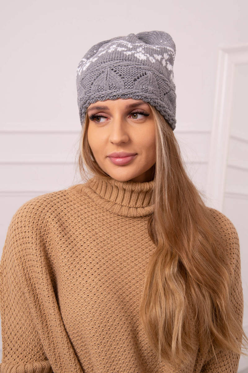 Ladies beanie Kira K374 light gray