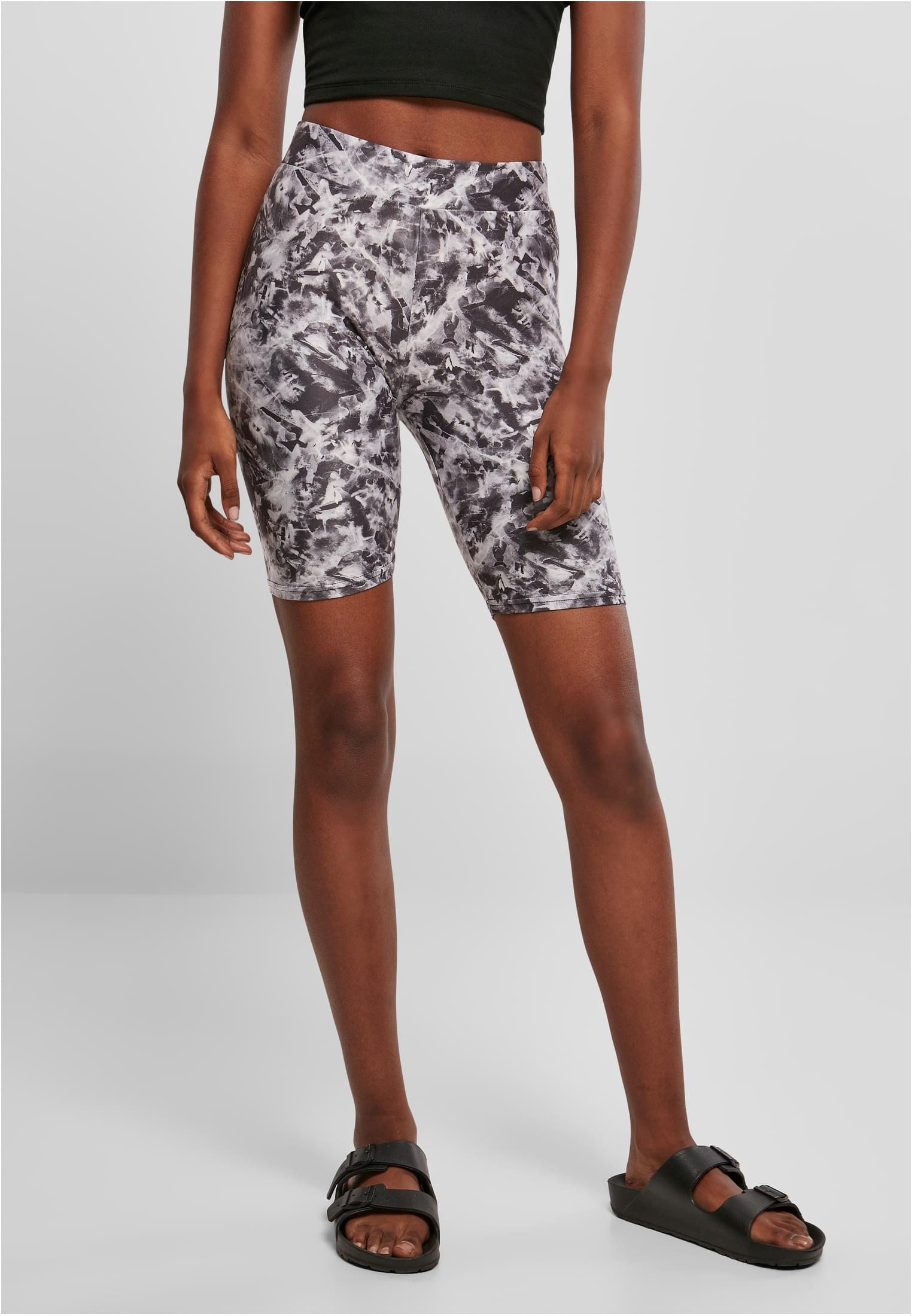 Women's Soft Shorts AOP Cycle Black Fade