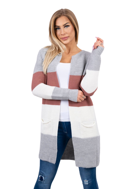 Damen Cardigan Kesi Long