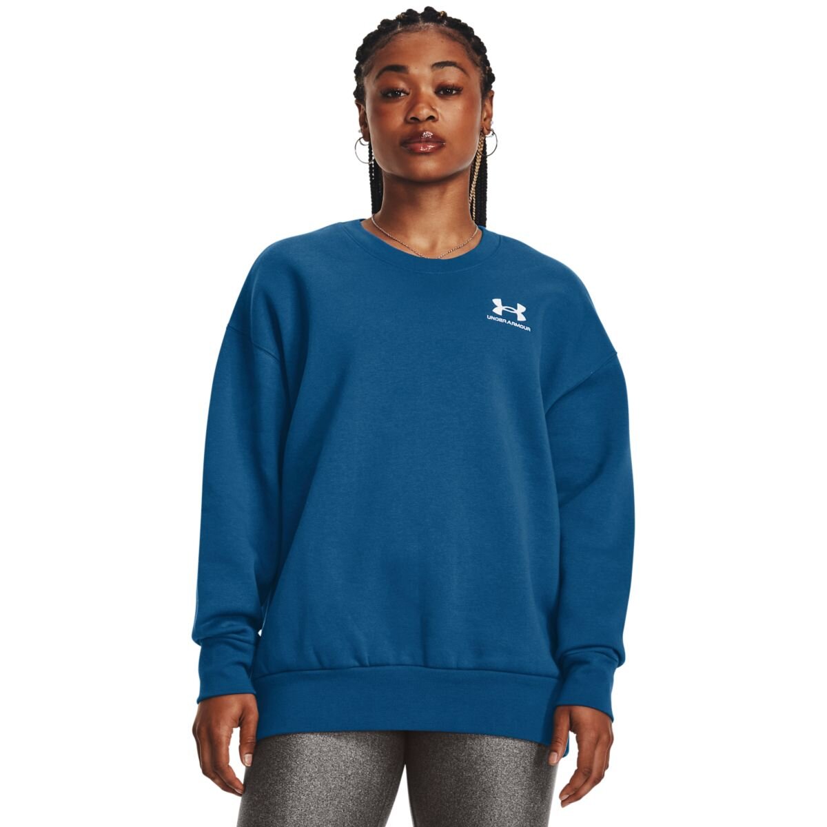 Womens oversized sweatshirt Under Armour Essential Flc OS Crew