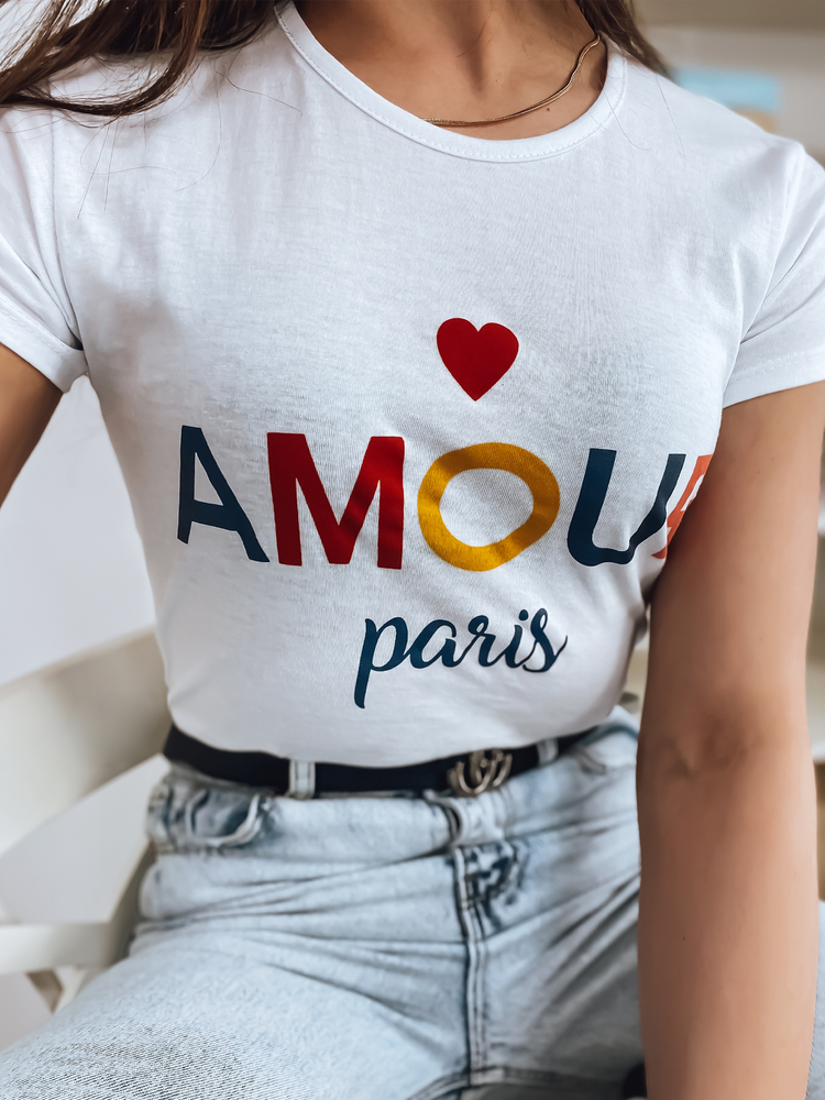AMOUR ladies T-shirt white Dstreet