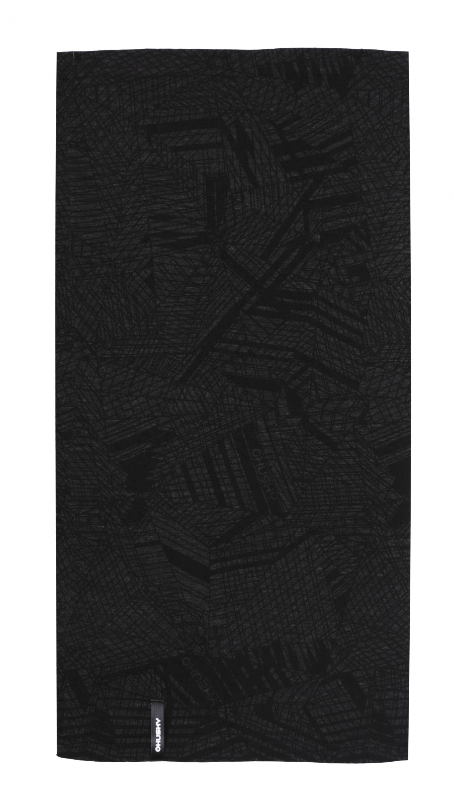 Multifunctional merino scarf HUSKY Merbufe black