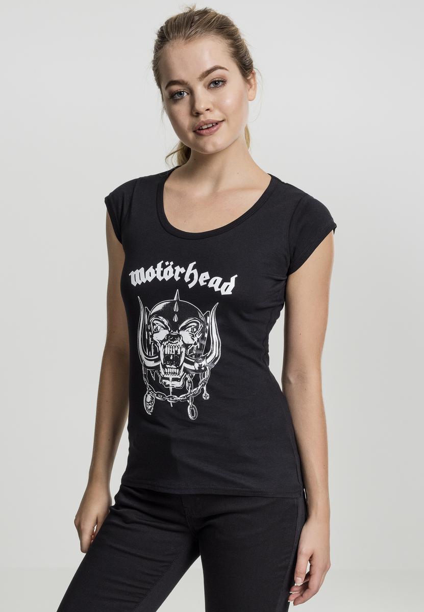 Levně Dámské tričko s logem Motörhead v černé barvě