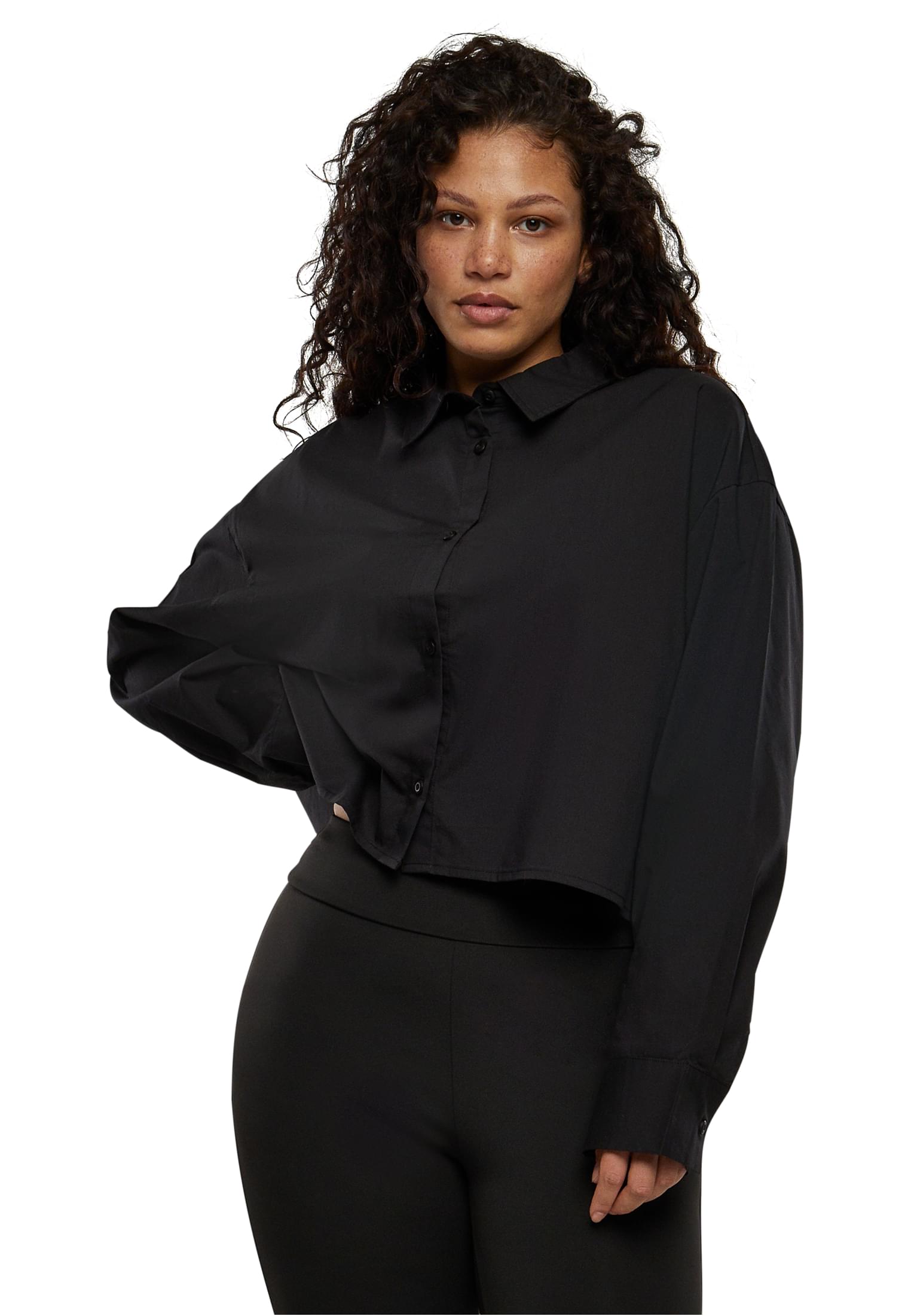 Women's oversized blouse black