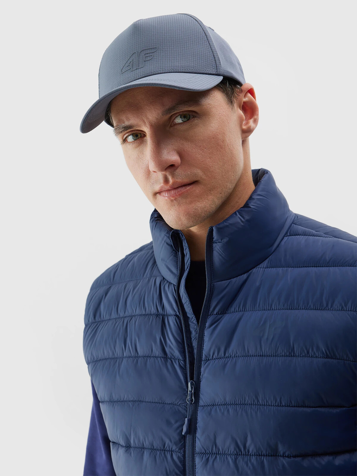 Men&#039;s 4F Recycled Down Vest - Navy Blue