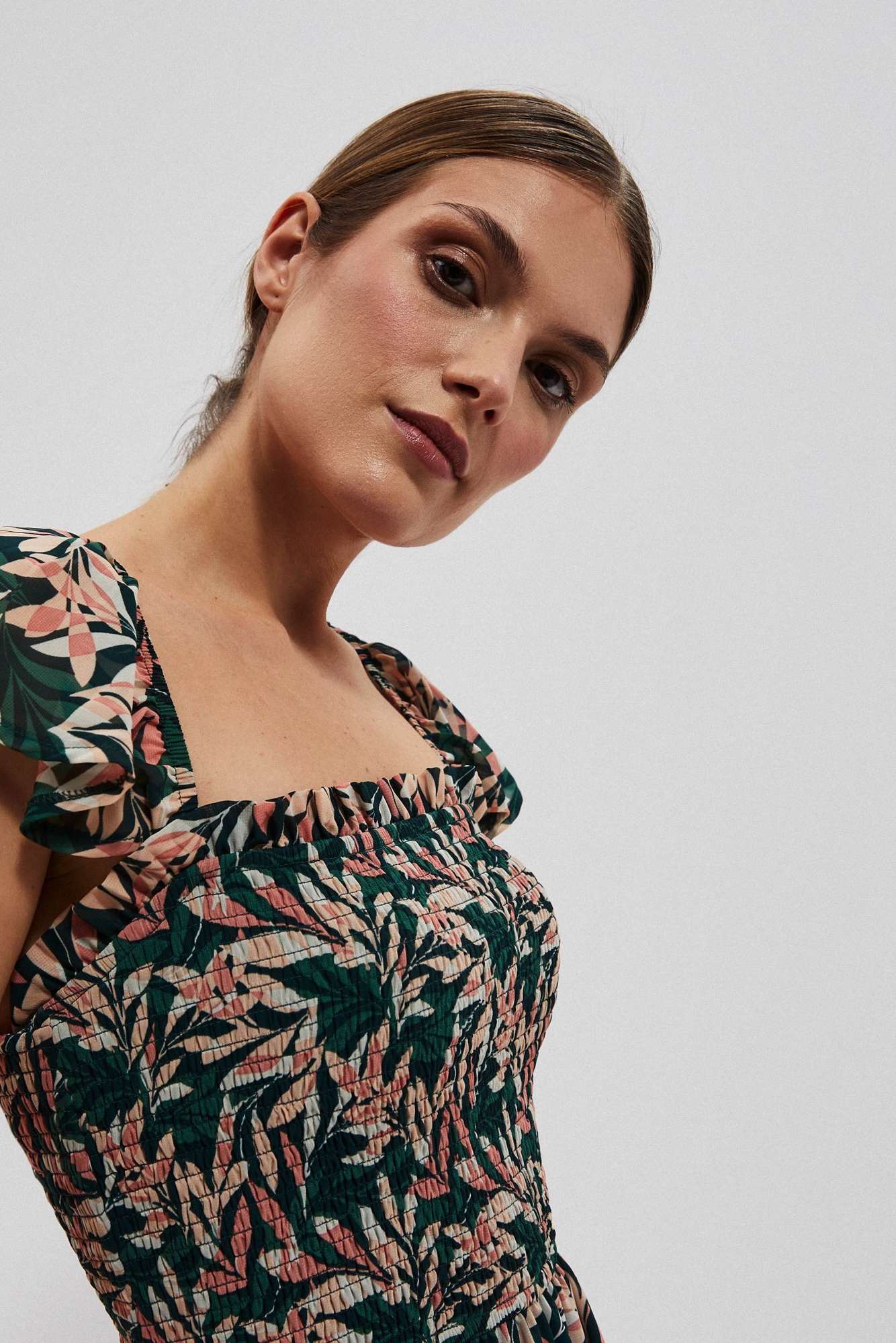 WOMEN'S DRESS L-SU-4024 D.Beige