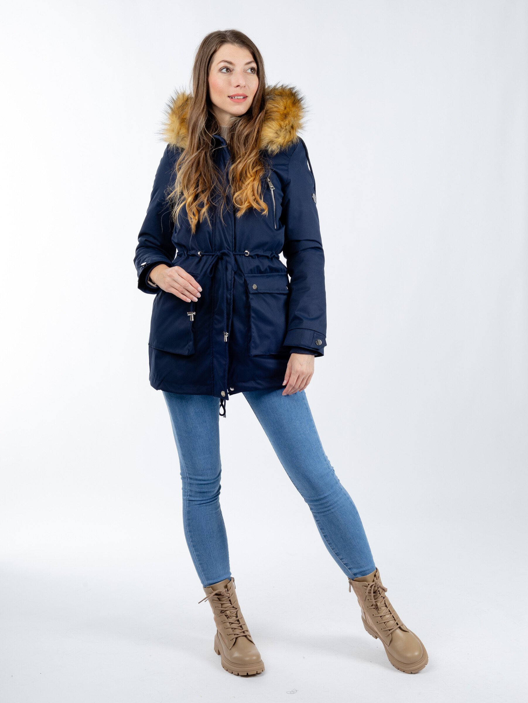 Women's parka GLANO - dark blue