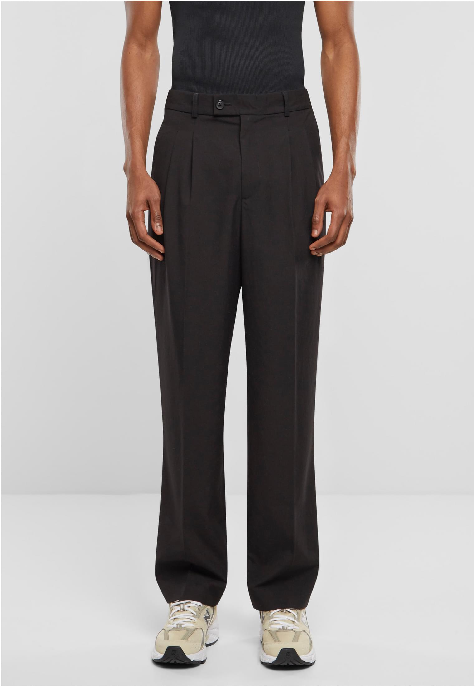 Pleated Trousers - Black