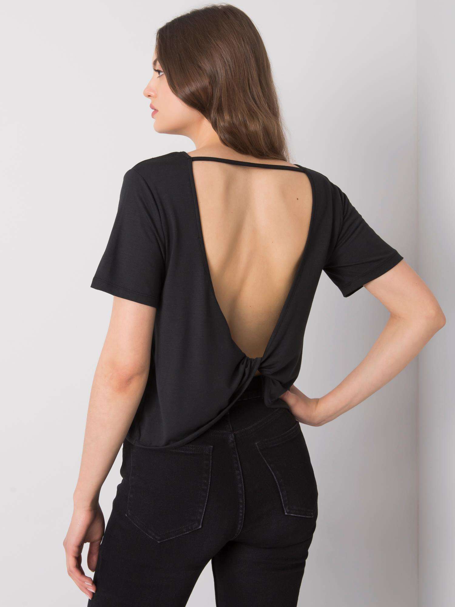 Black Casual Blouse By Giselle RUE PARIS