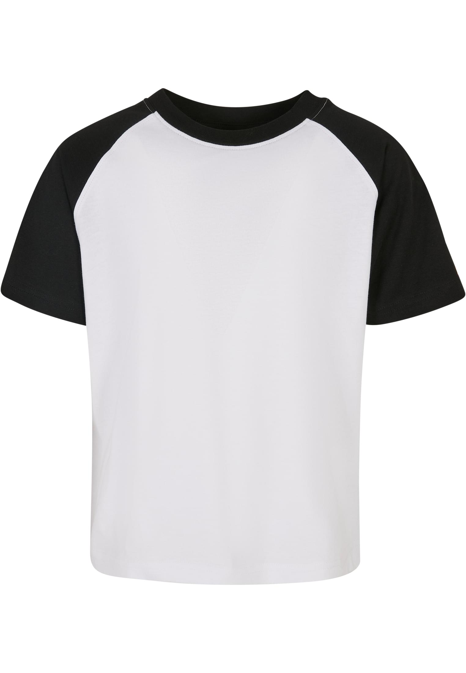 Boys' T-shirt With Contrasting Raglan White/black