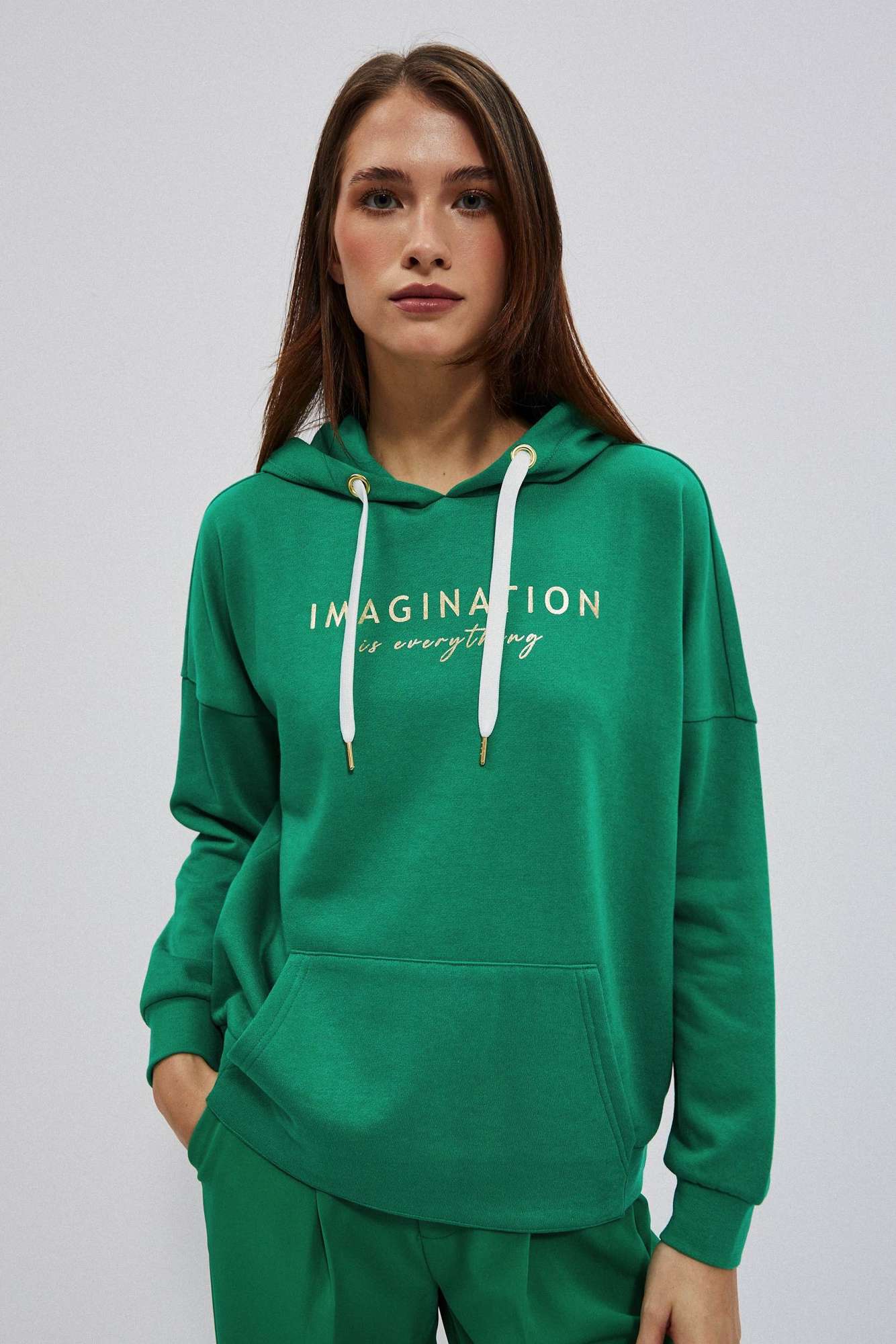 Hoodie with inscription