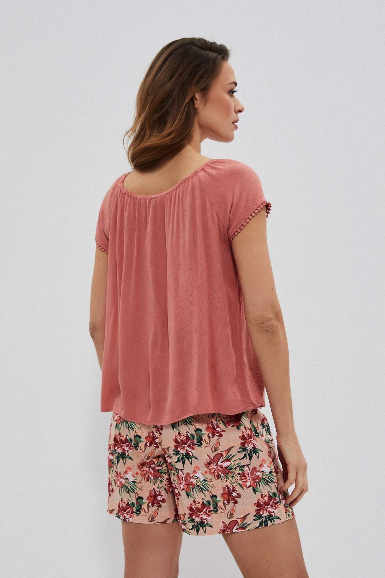 Smooth viscose blouse