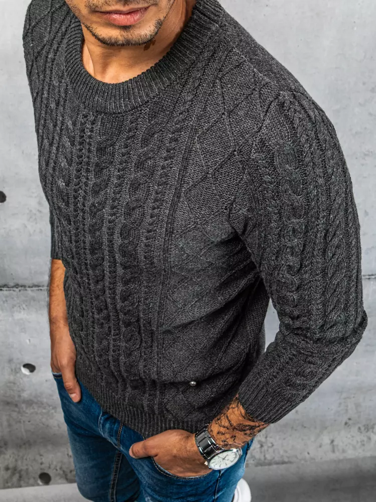 Dark gray men's sweater Dstreet