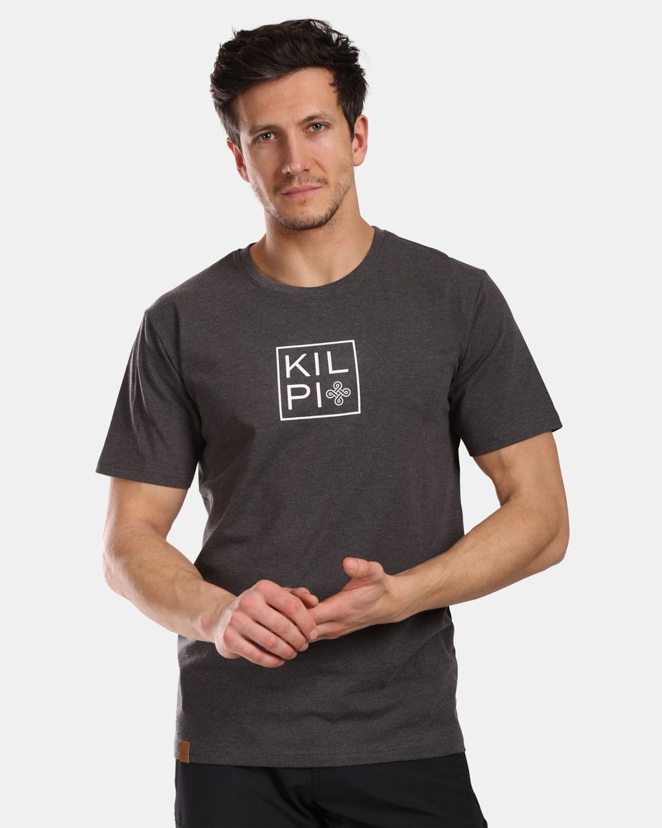 Men's Cotton T-shirt Kilpi VIBE-M Dark Grey