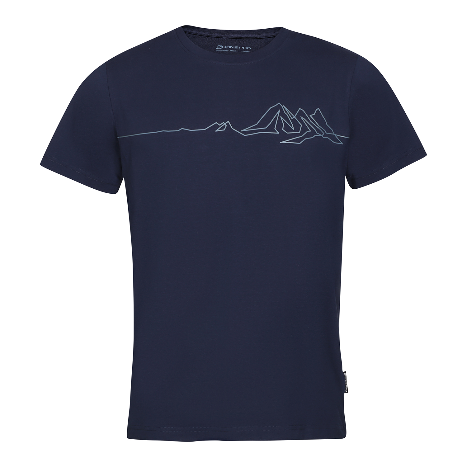 Men's cotton T-shirt ALPINE PRO NORD mood indigo variant pb
