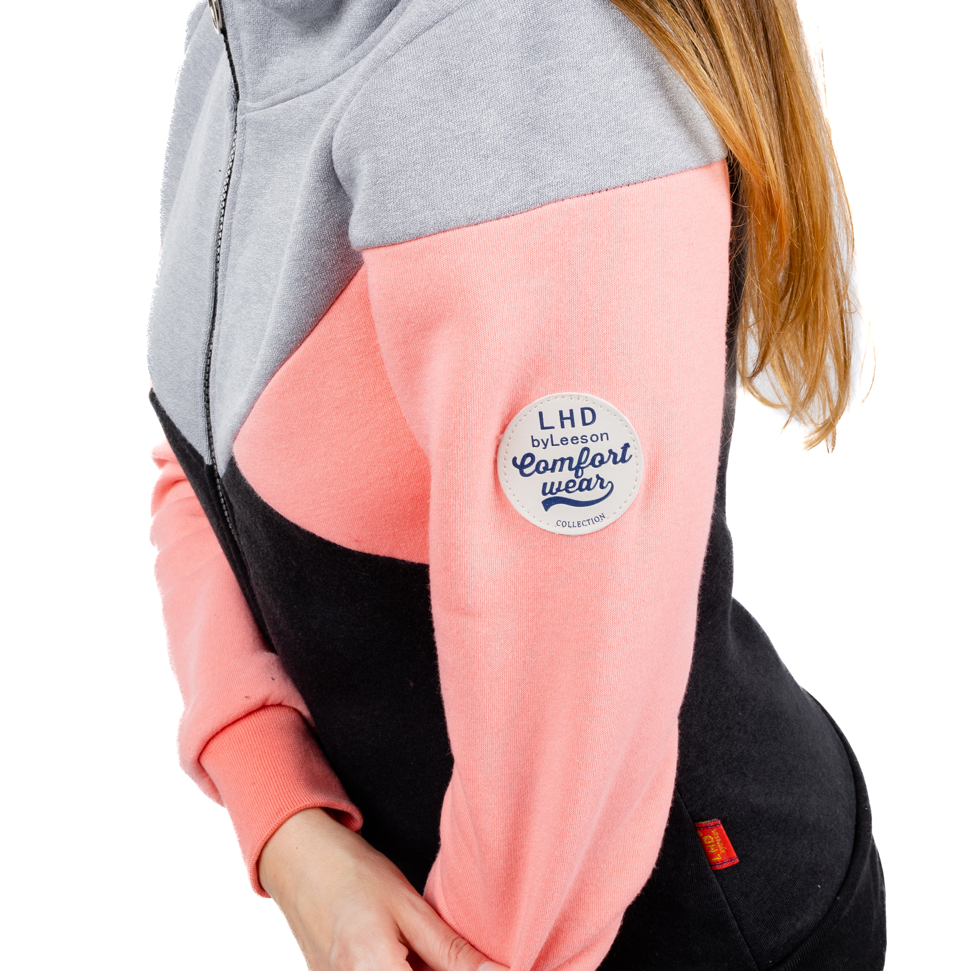 Women&#039;s tracksuit GLANO - black/light gray