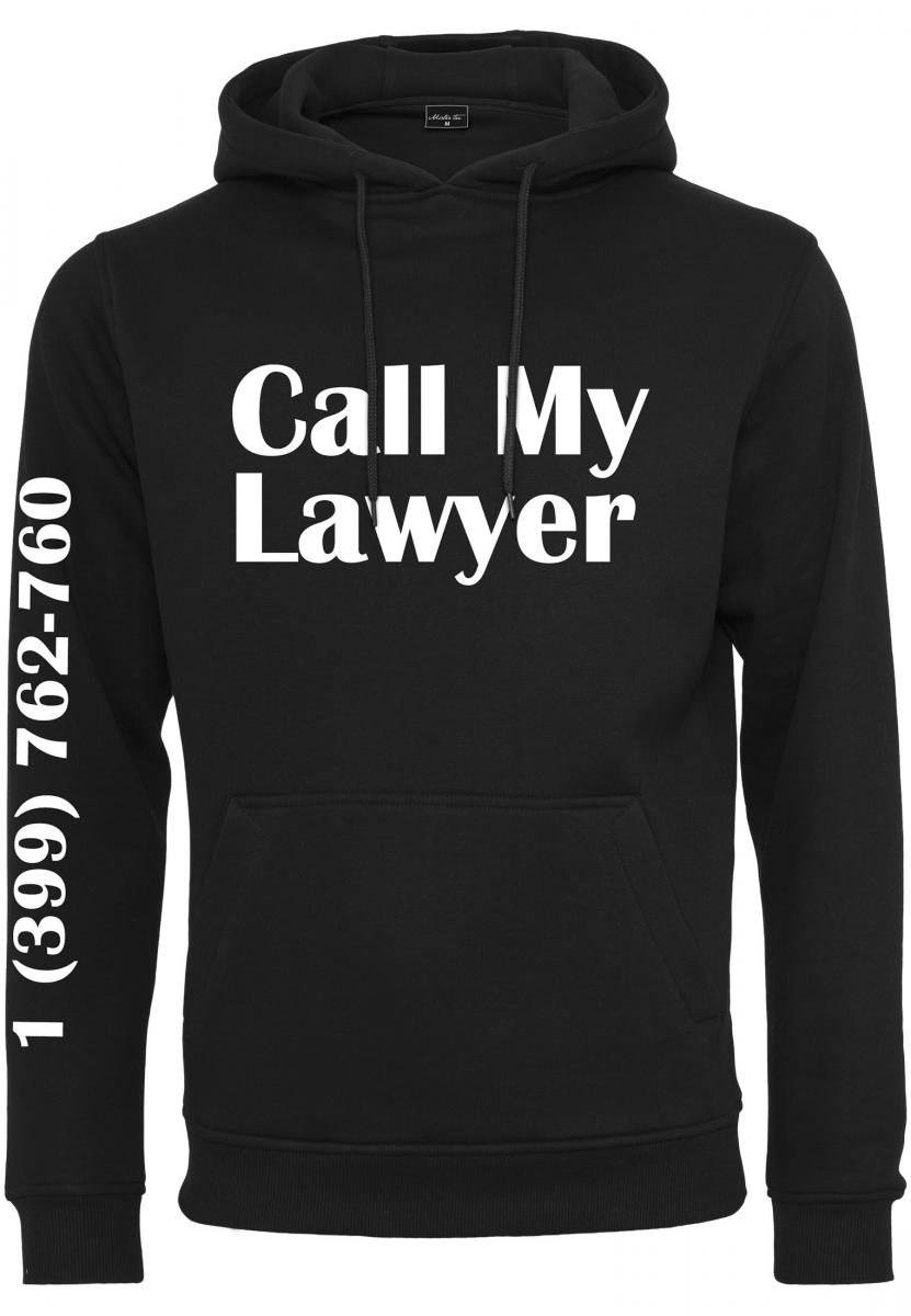 Levně Pánská mikina Call My Lawyer Hoody - černá