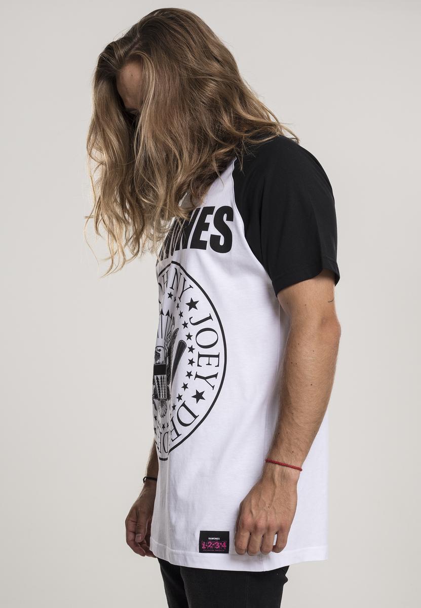 Ramones Circle Raglan Tee wht / BLK