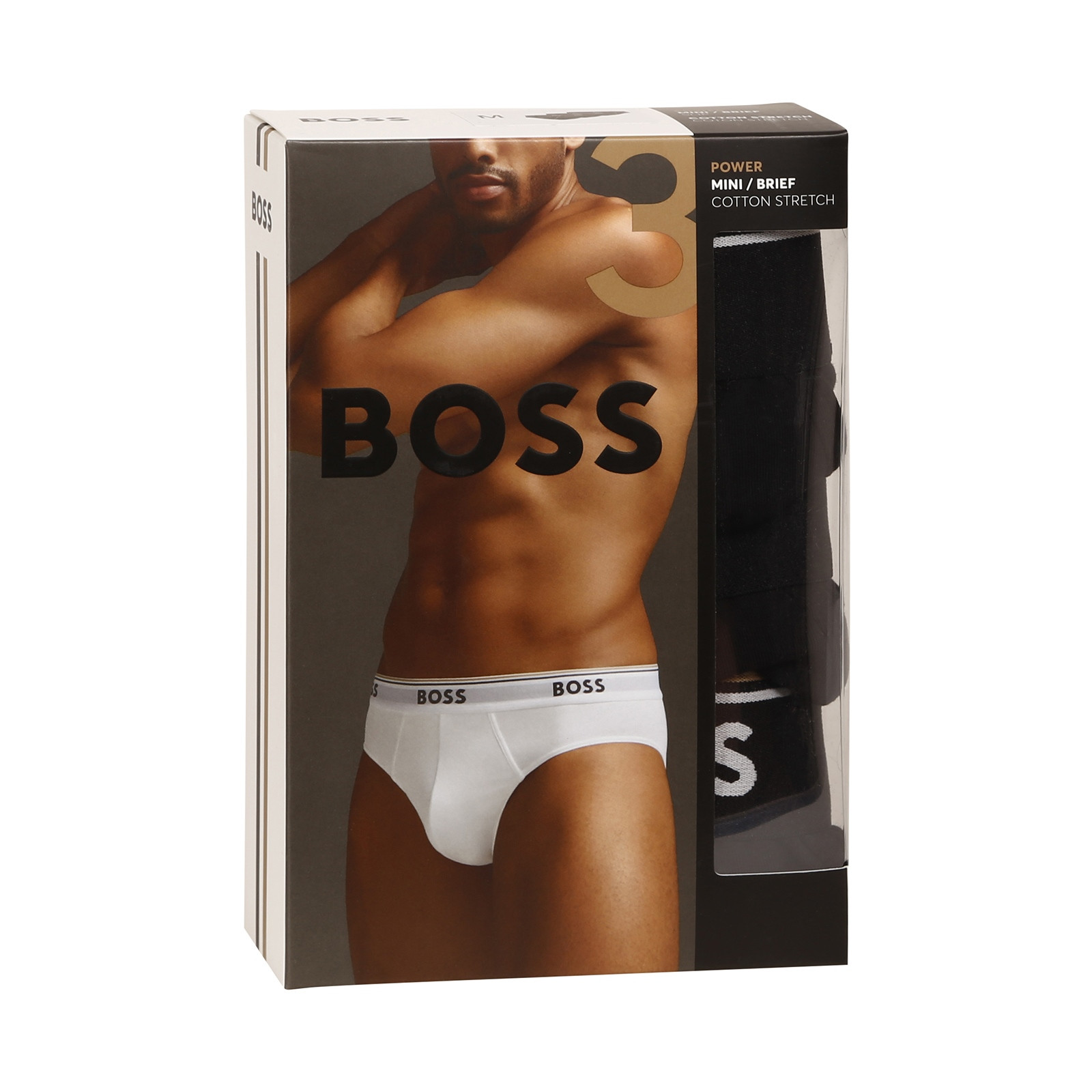 3PACK chiloți bărbați Hugo Boss negri
