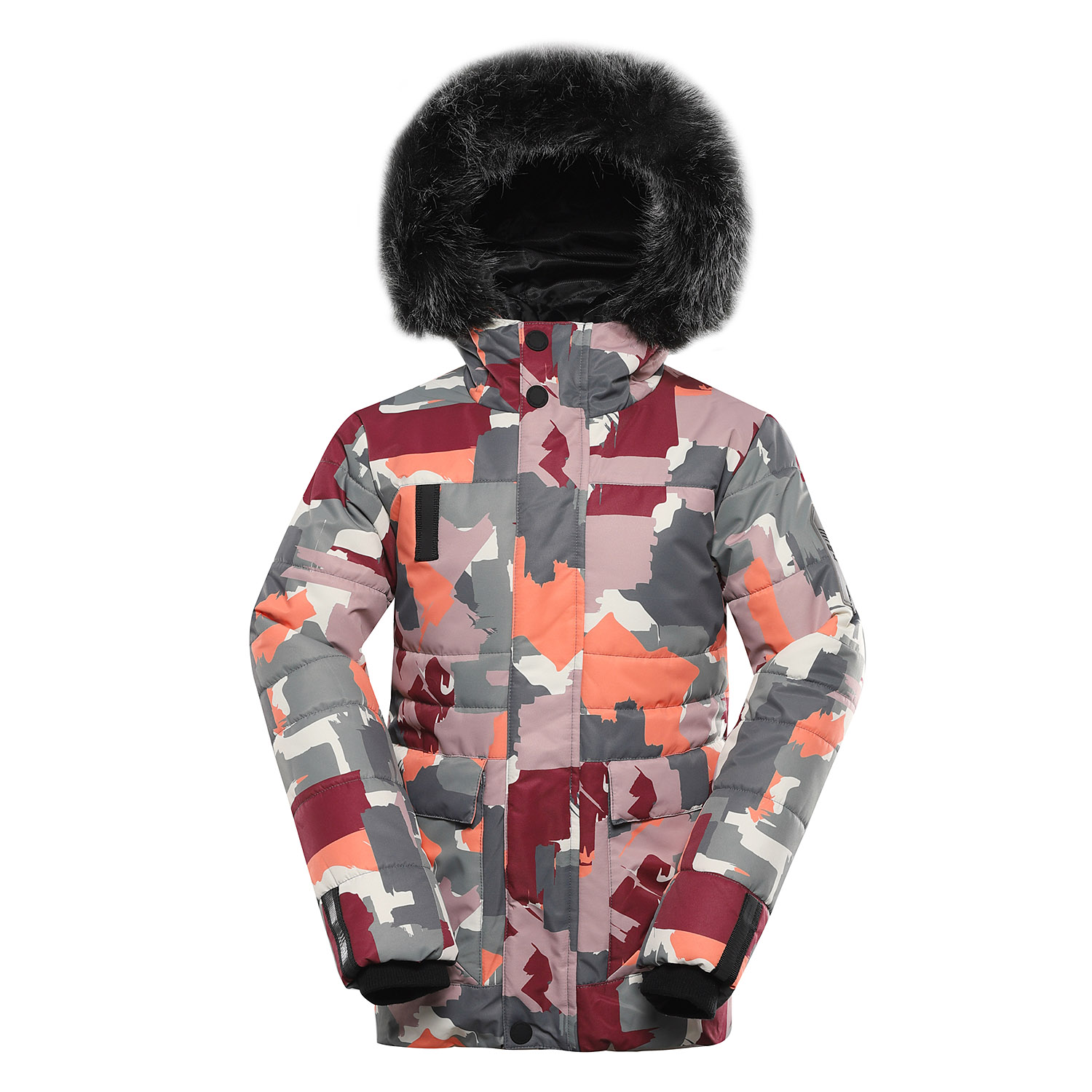 Childrens jacket with ptx membrane ALPINE PRO WERDO pale mauve variant pa