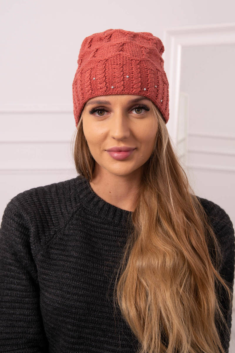 Women's cap Anastazja K309 dark pink