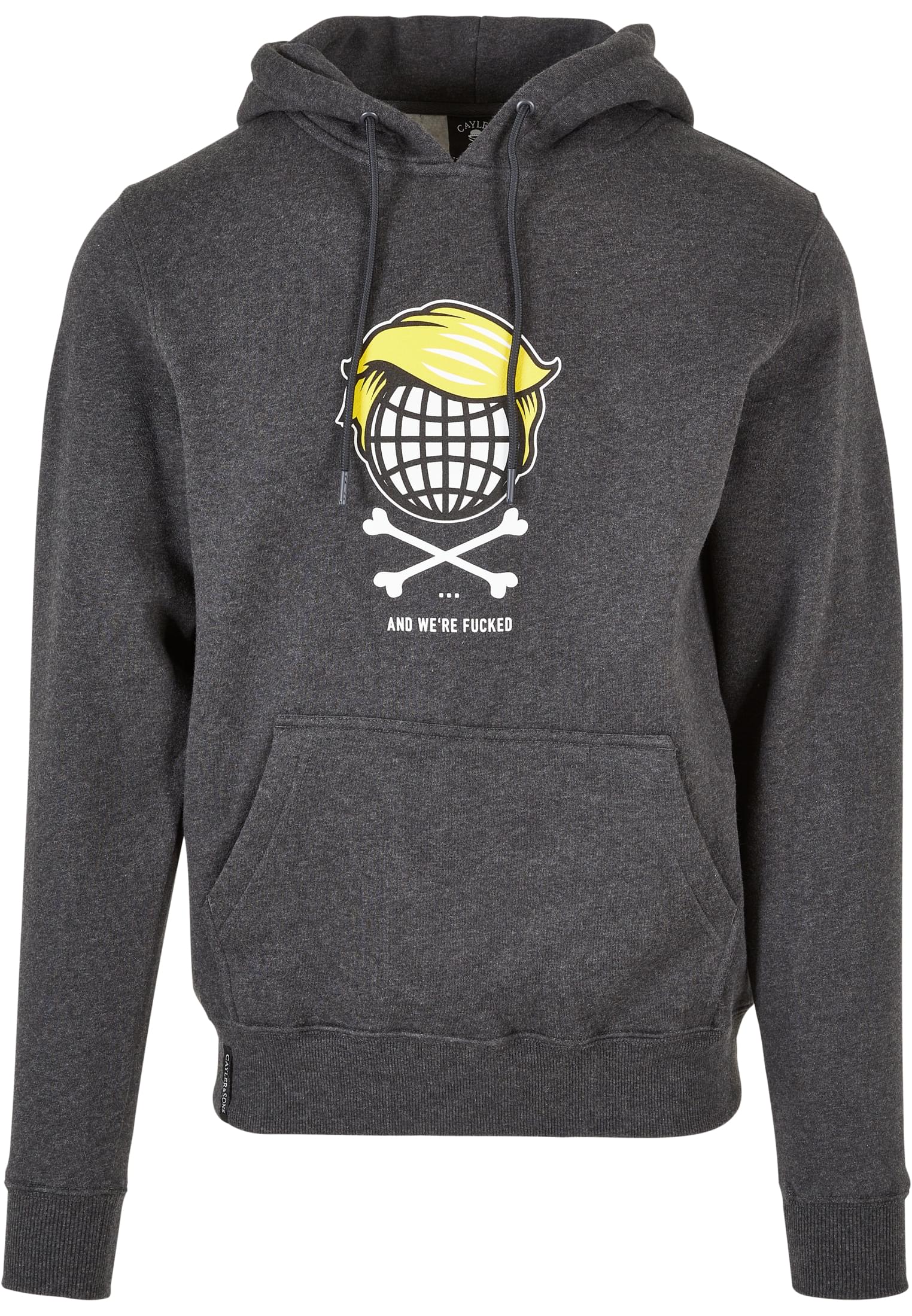 Men's Sweatshirt C&S WL So Fucked Hoody - Grey